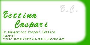 bettina caspari business card